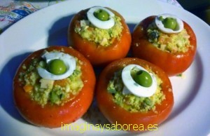 tomates rellenos de Tabulé